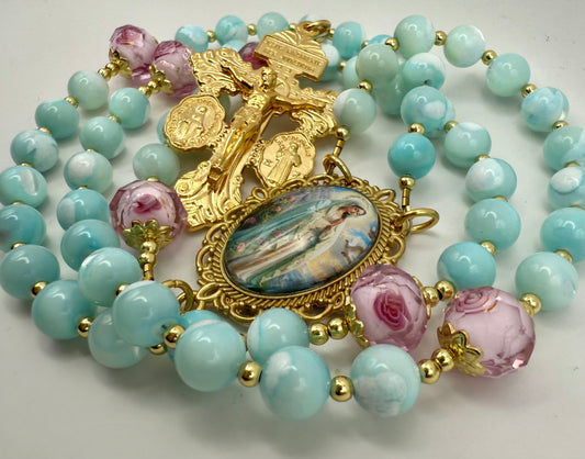 Mother of Pearl Virgin Mary Rosary