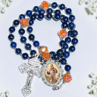 Blue Saint Francis Rosary