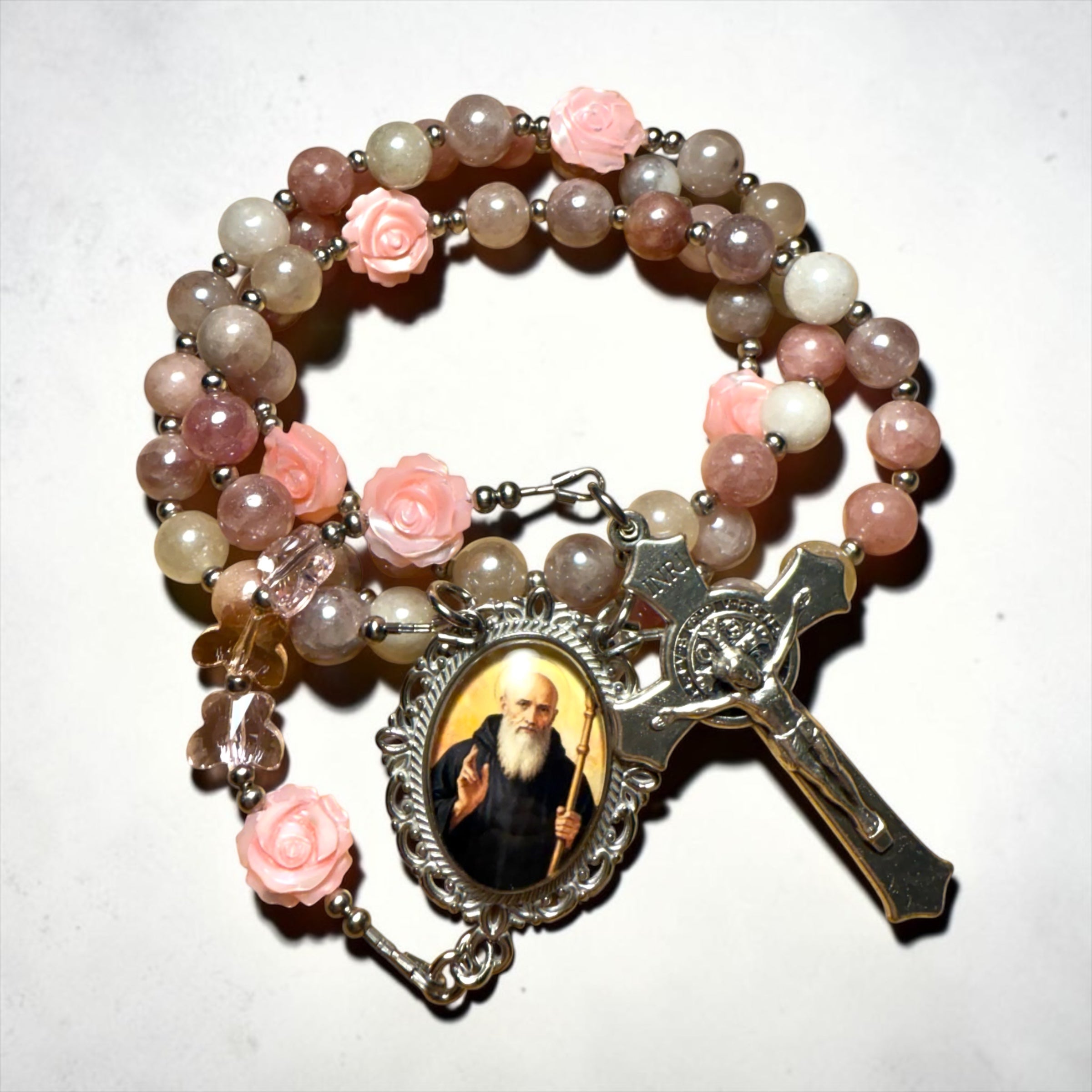 Saint Benedict Sunstone Rosary