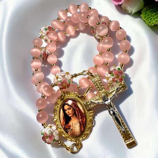 Pink Mary Magdalene Rosary