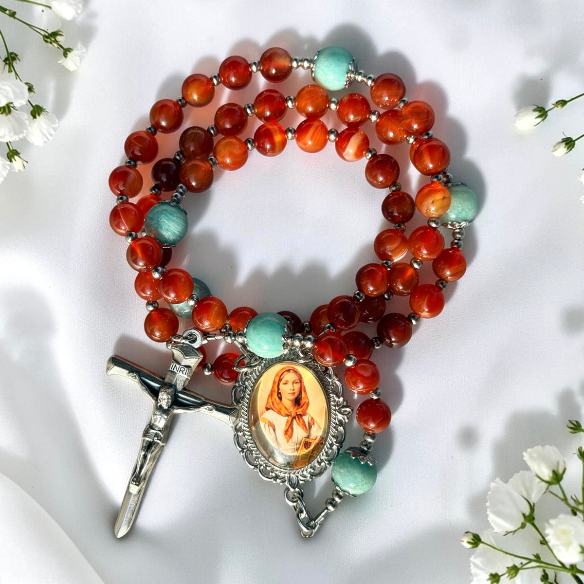 1•Saint Dymphna Rosary 🧡