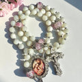 Adorable Holy Family Rosary ~ Mother of Pearl