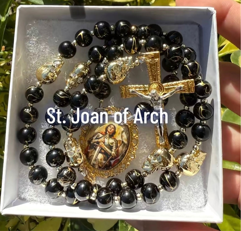 Joan of Arc Rosary ⚔️✨ Gold filled parts