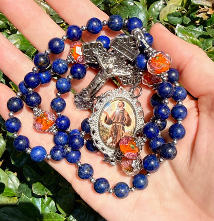 Blue Saint Francis Rosary