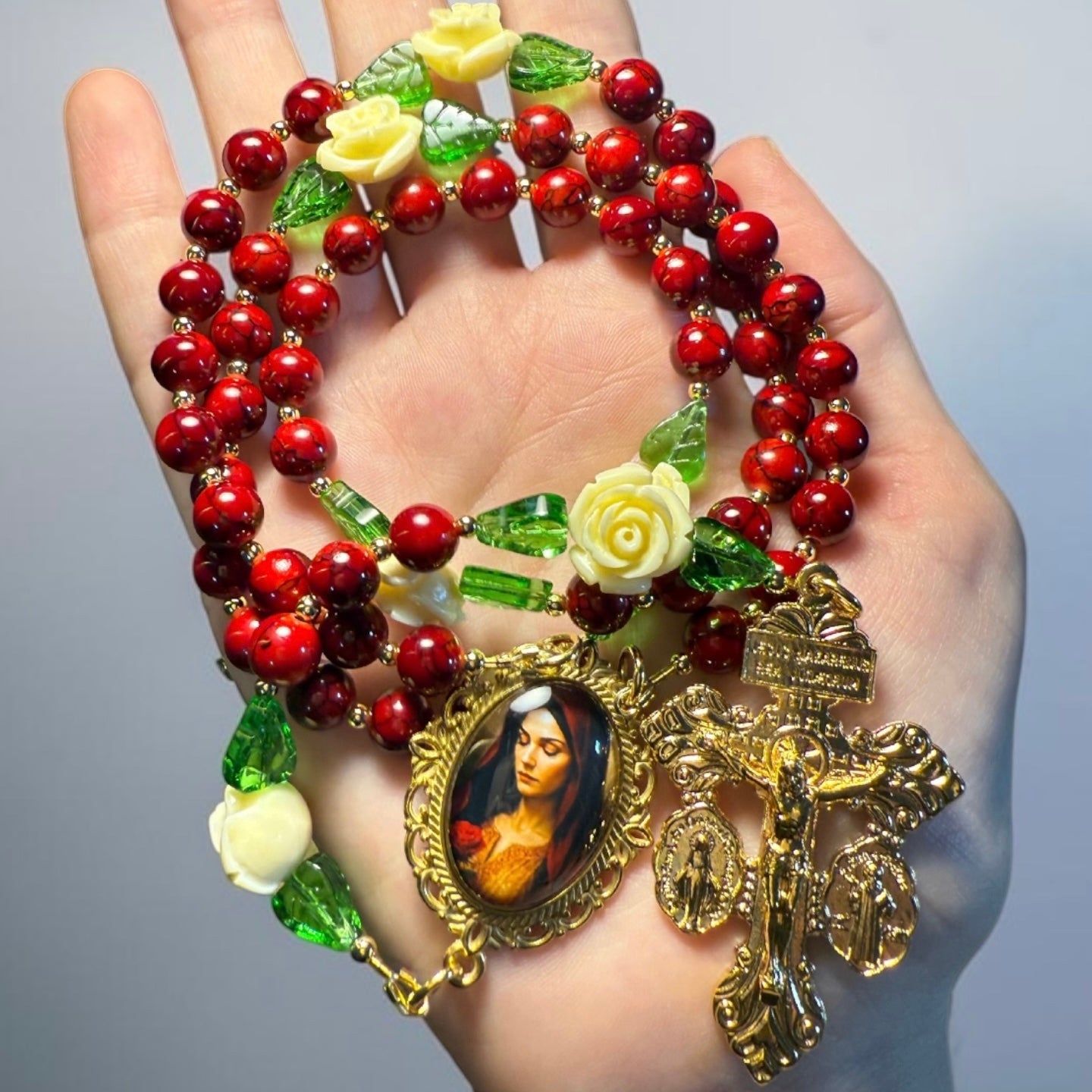 Mary Magdalene Gold Rosary