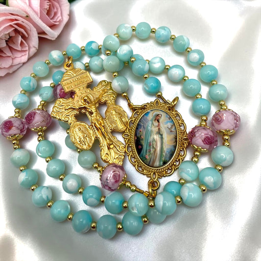 Mother of Pearl Virgin Mary  Rosary