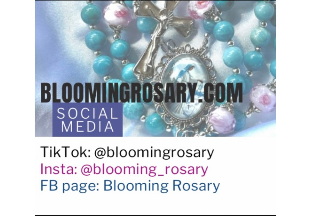 1- Customized Rosary: SILVER