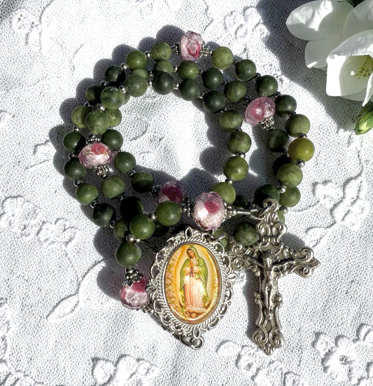 Blooming Our Lady of Guadalupe Rosary 💐