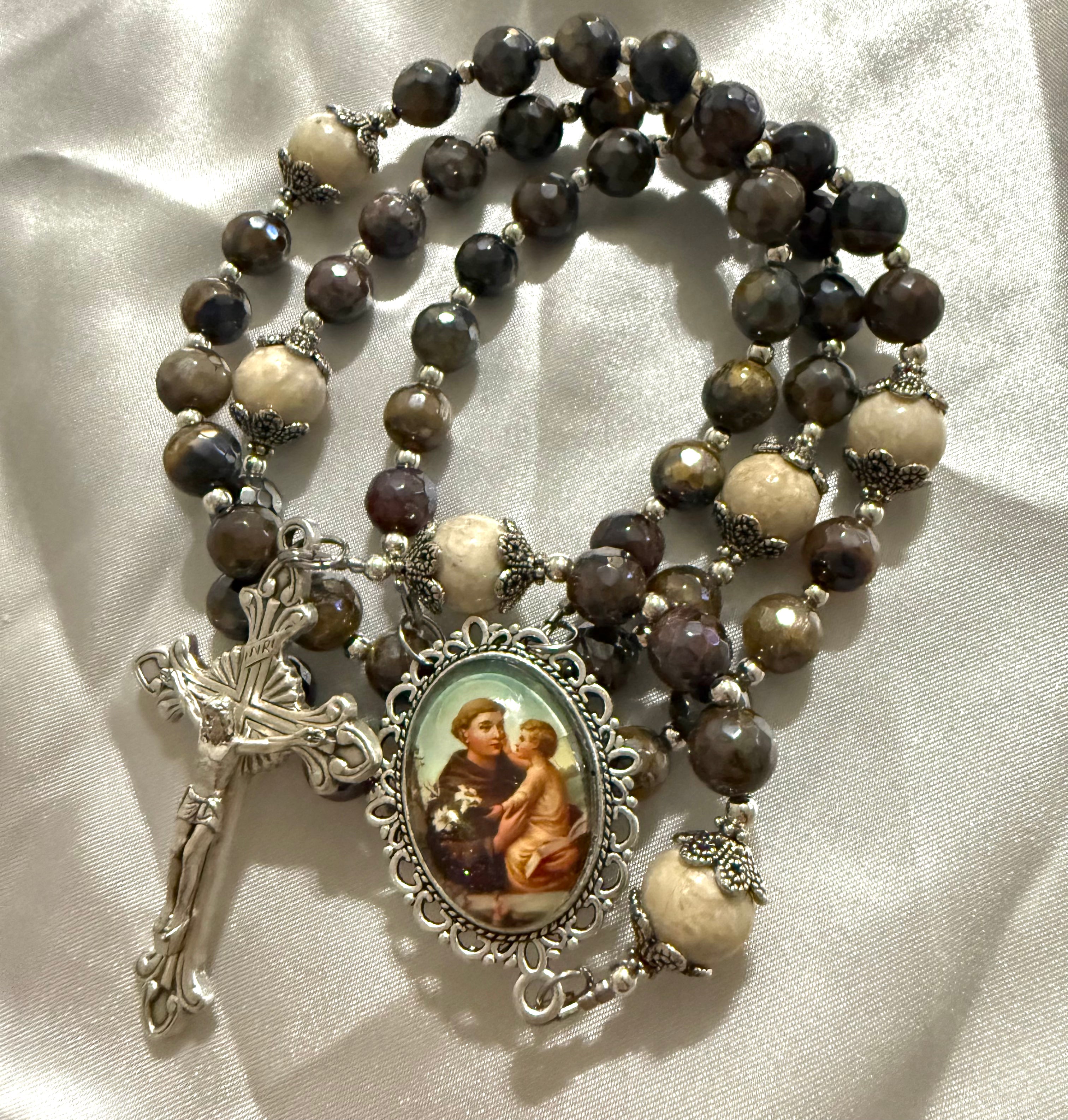Customized Saint Anthony of Padua rosary 