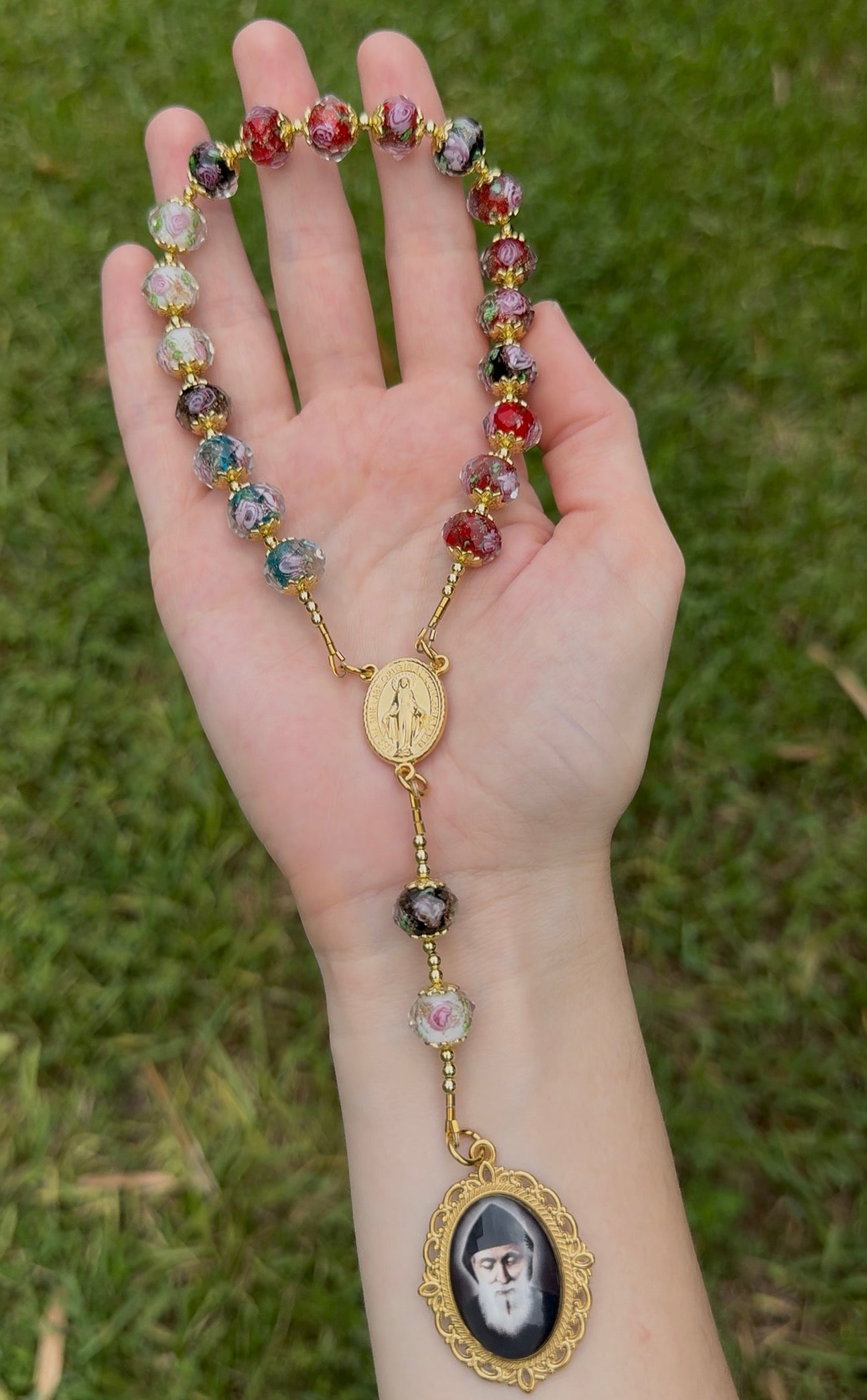 Gold Saint Charbel Chaplet