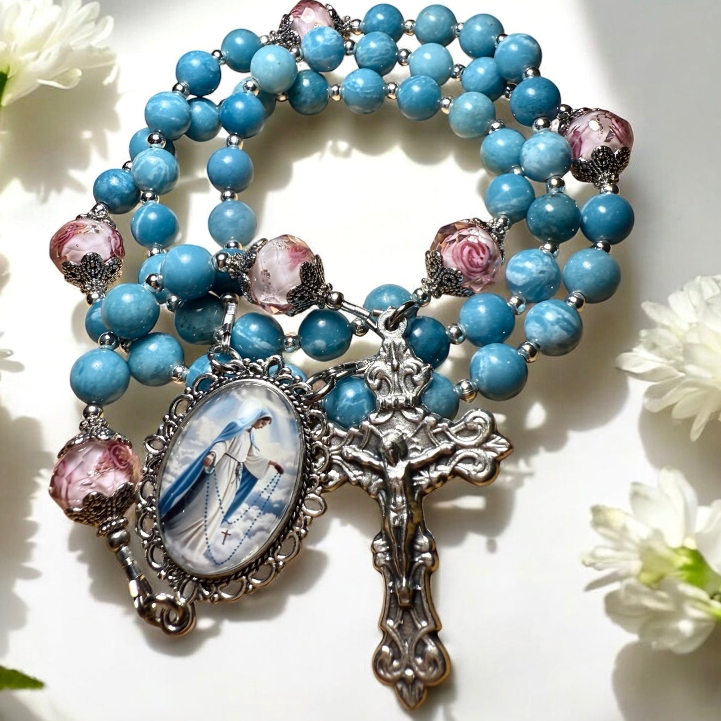 Larimar Blue rosary