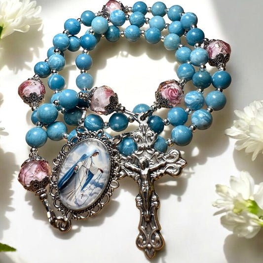 Larimar Blue rosary
