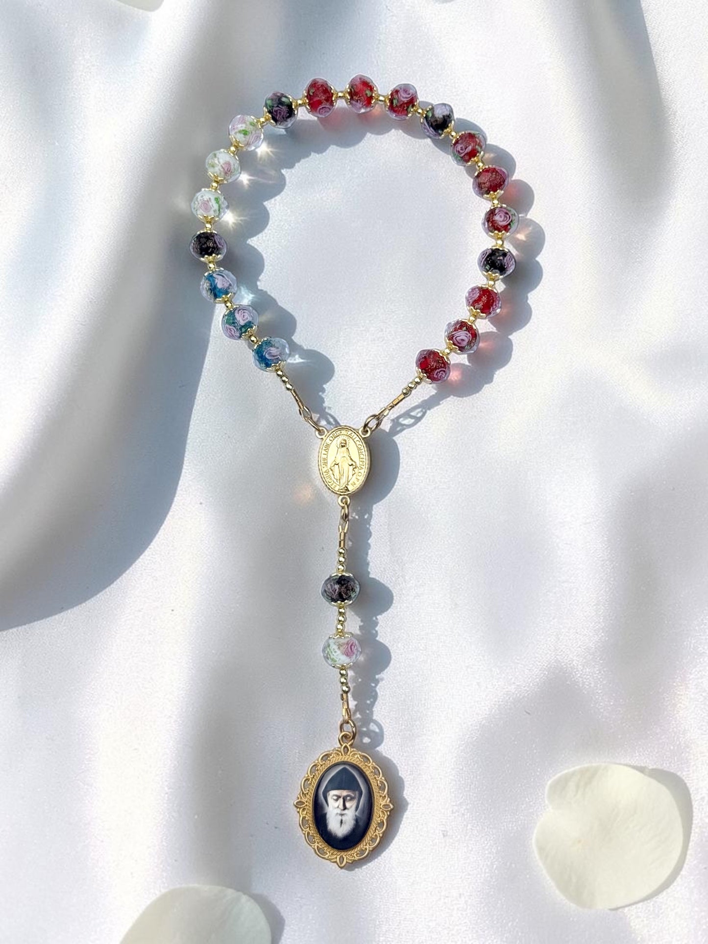 Gold Saint Charbel Chaplet