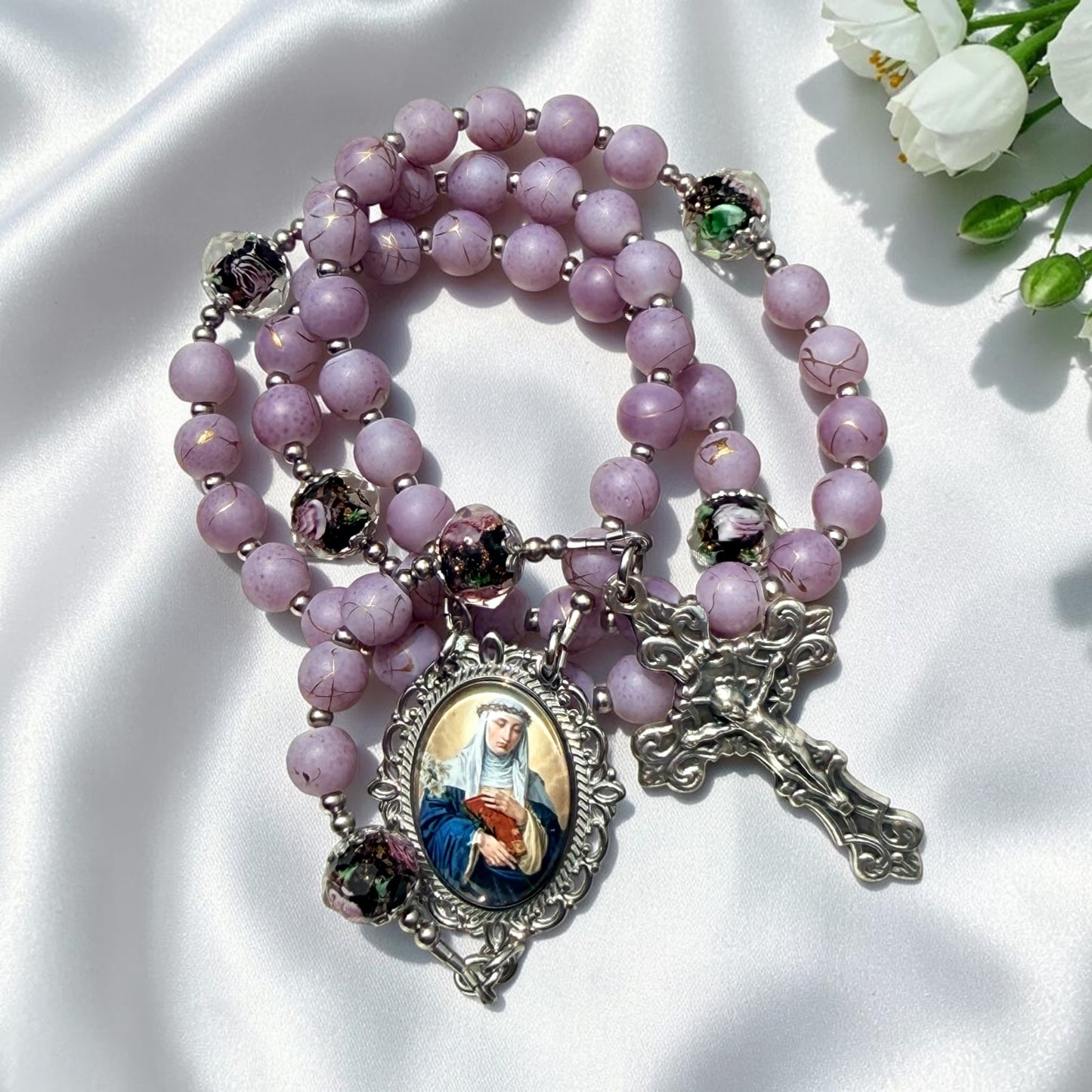 Liliac Saint Catherine of Siena Rosary