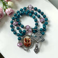 Saint Michael Jasper stone rosary