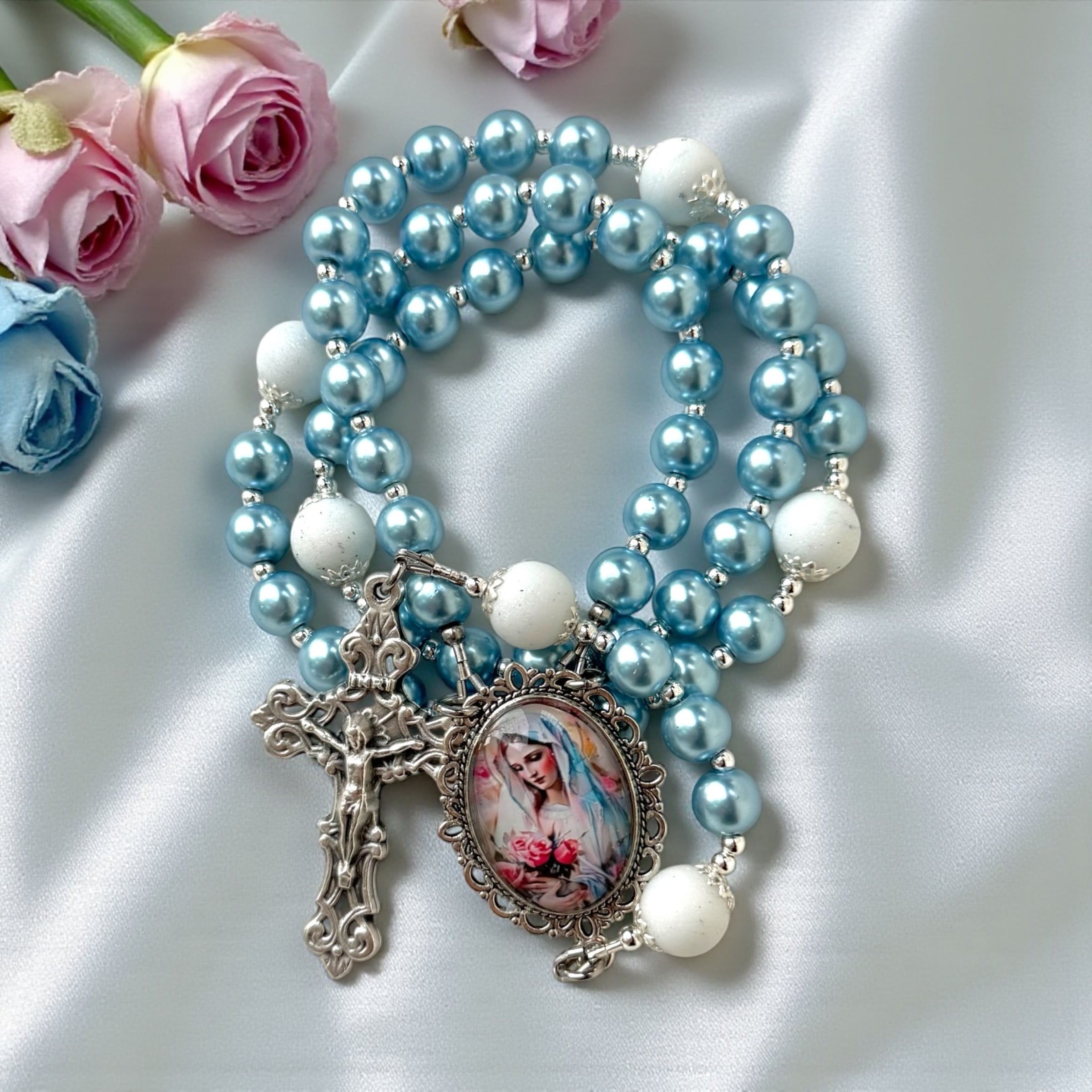 Ave Maria Blue Rosary