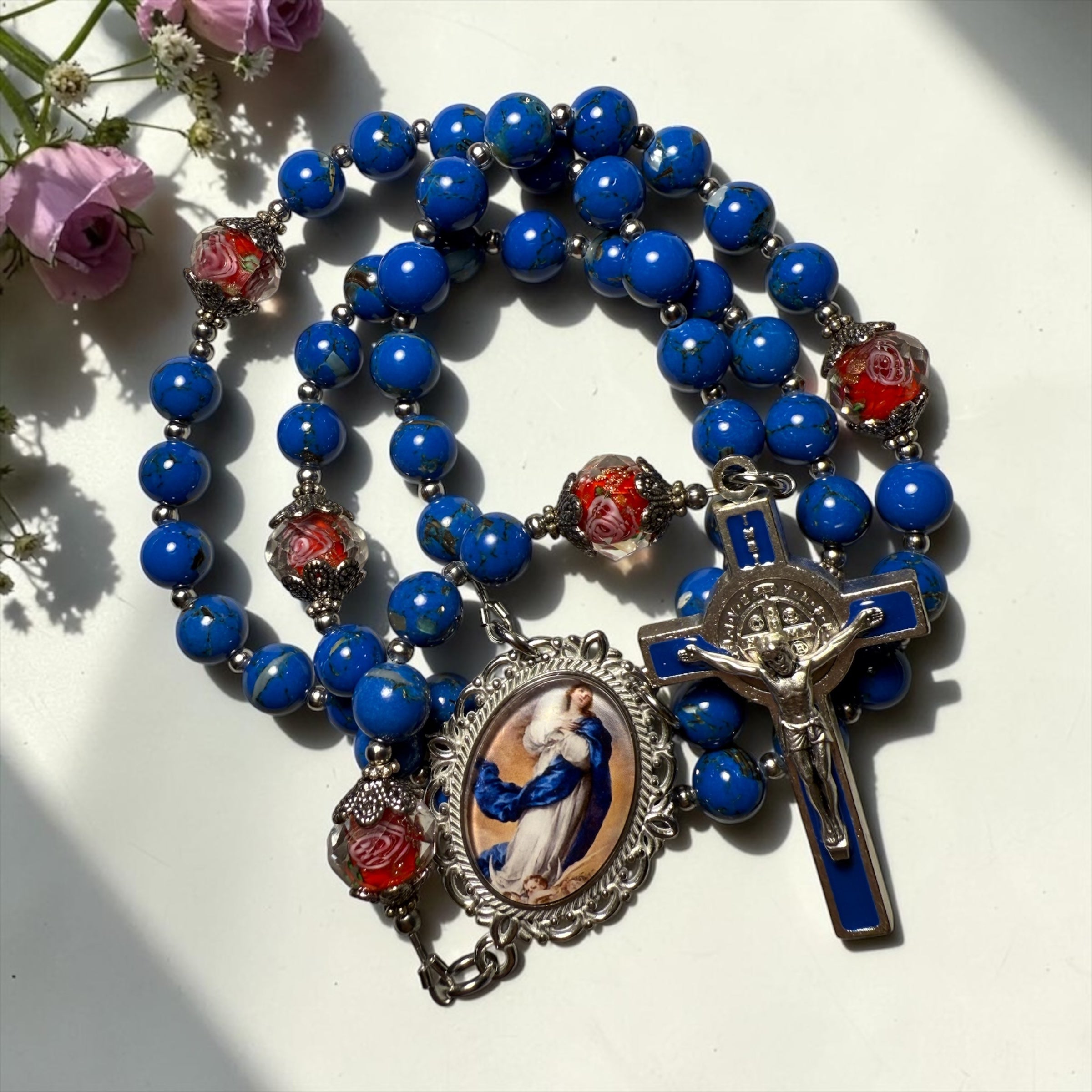 Blue Immaculate Conception Rosary
