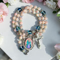 Adorable Mother of Pearl Rosary