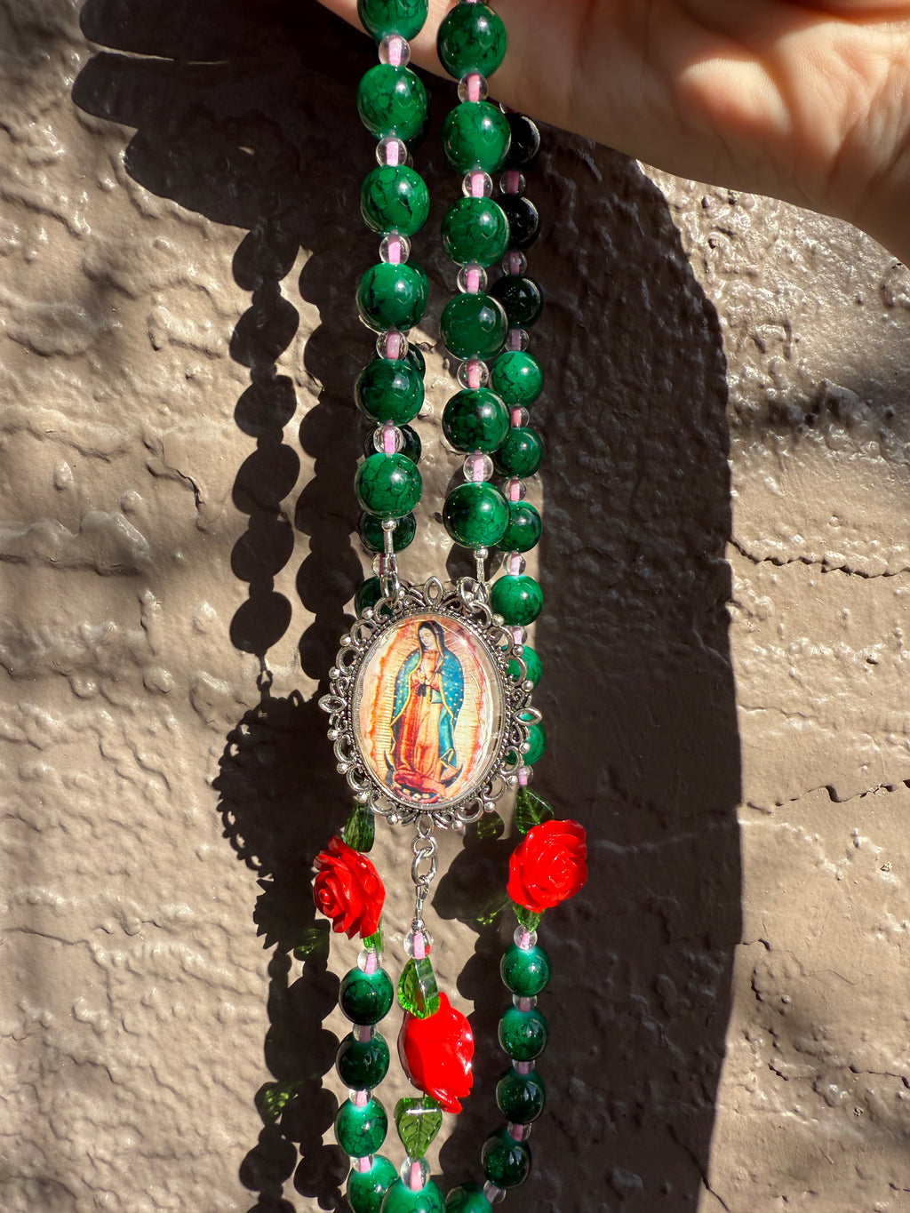 Wall Rosary-  Lady Of Guadalupe Rosary