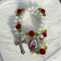 White Rose Marian Rosary