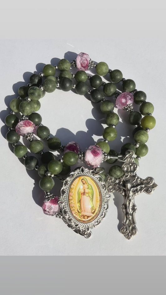 Blooming Our Lady of Guadalupe Rosary 💐