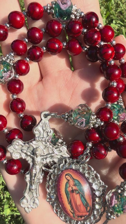 Our Lady of Guadalupe Red rosary 📿