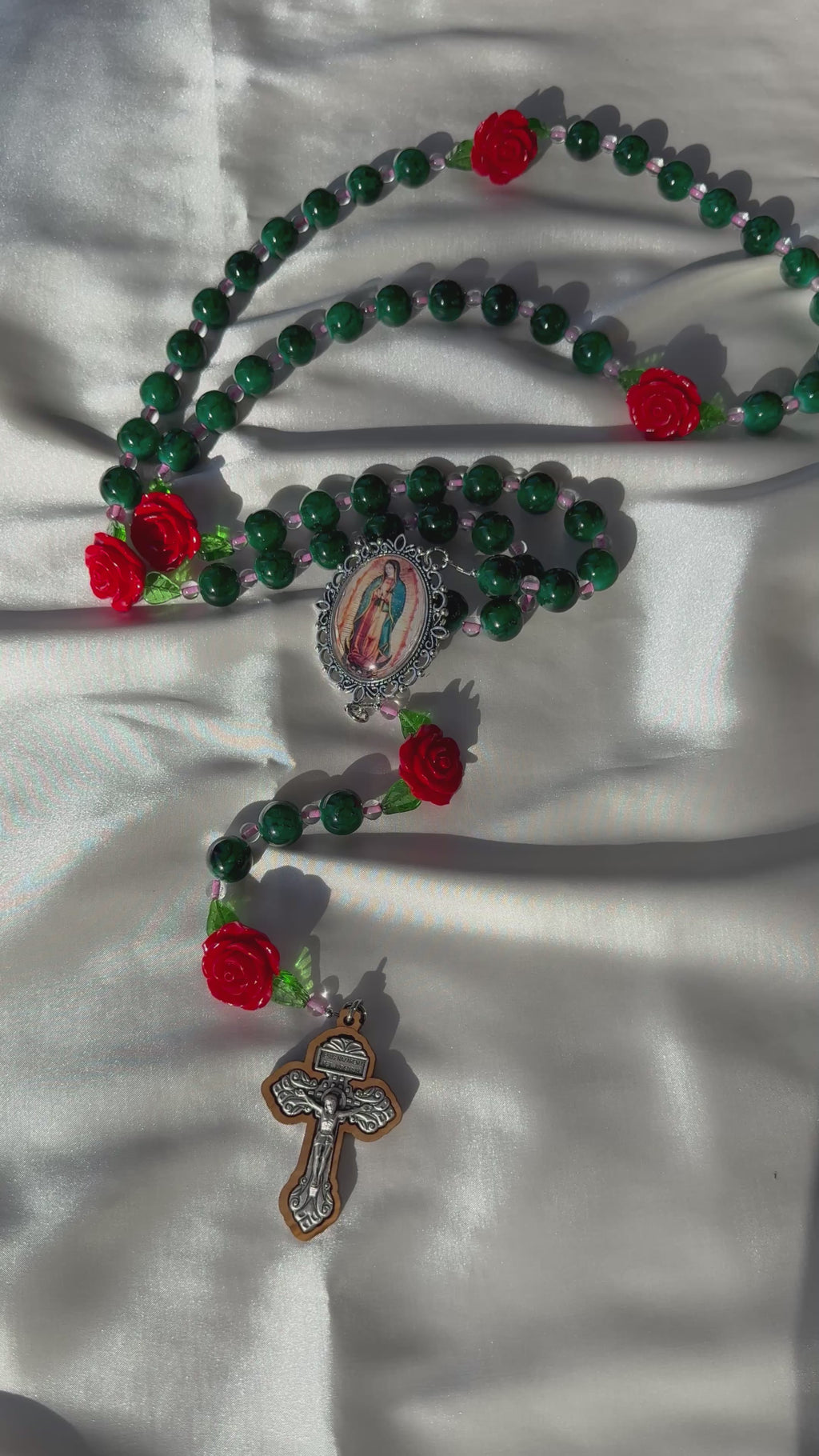 Wall Rosary-  Lady Of Guadalupe Rosary